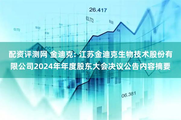 配资评测网 金迪克: 江苏金迪克生物技术股份有限公司2024年年度股东大会决议公告内容摘要